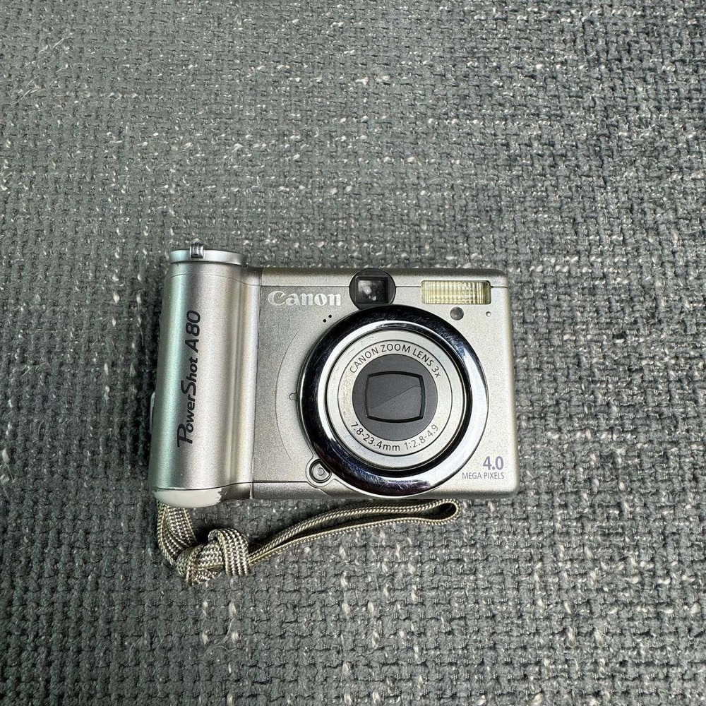 Canon PowerShot A80 Digital Camera Silver 4.0MP Y2K Vintage
